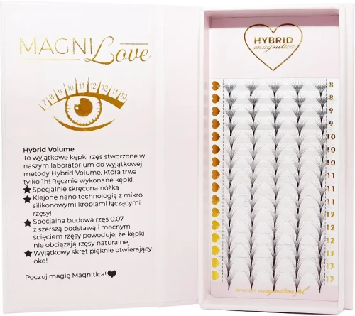 Hybrid Volume - Metoda Hybrydowa Sztucznych Rzęs - Magnitica Lashes.webp