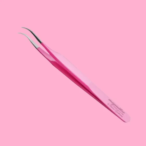 Pęseta - różowa pęseta - Pęseta by Mignitica Lashes.webp