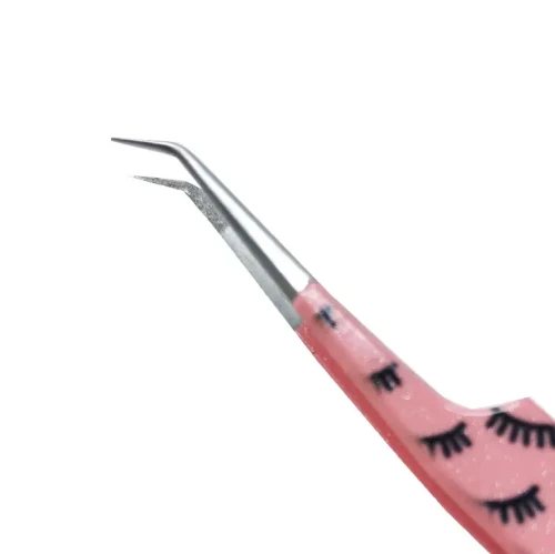 Pęseta Zakrzywiona 75 stopni - Pink Diamond została stworzona dla osób kochających róż.webp