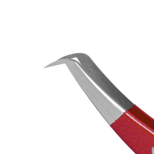 Pęseta Zakrzywiona - Kopytko Red Diamond - Magnitica Lashes.webp