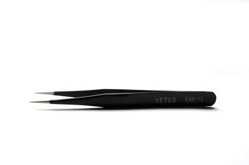 Pęseta Prosta Antystatyczna - VETUS ESD 12 - Magnitica Lashes.webp