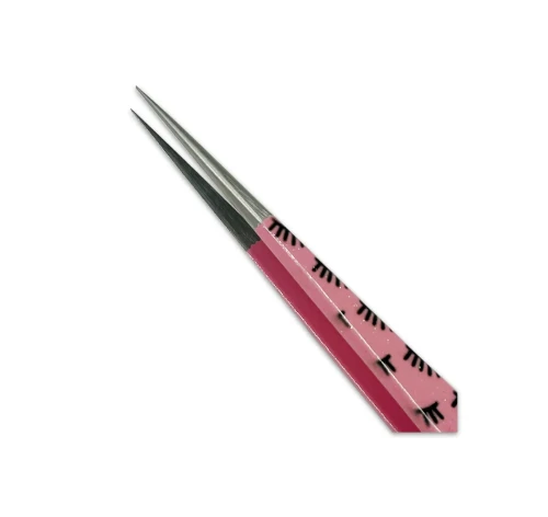 Pęseta Prosta - Pink Lashes -pęseta w różowej kolorystyce.webp