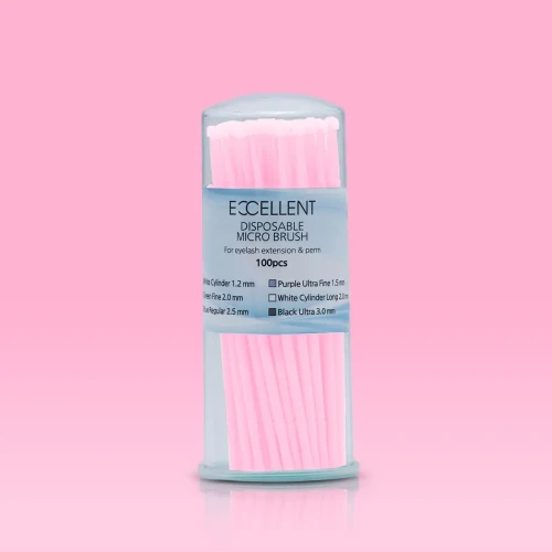 Mikroszczoteczki 2,0 mm Microbrush Różowe - Magnitica Lashes.webp