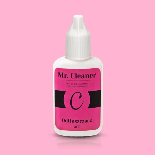 Mr. Cleaner - Odtłuszczacz 15ml - Płyn do odtłuszczania rzęs przed zabiegiem - Magnitica Lashes.webp