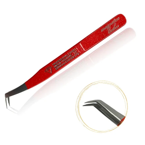 pęseta z powłoką diamentową - Magnitica Lashes.webp