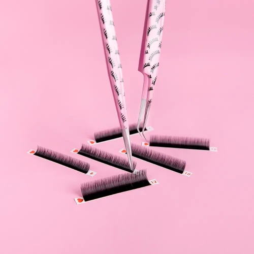 Pęseta Prosta - Różowa - Pink.webp