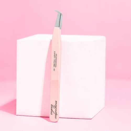 Pęseta zakrzywiona - kopytko power pastel do metody przekładanej i drapanej.webp